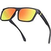 RCXKOOM XL Polarized Sunglasses for Big Heads Men Extra Wide Large Oversized Square Frame Sun Glasses UV400 Protection Shades