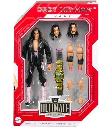 WWE Ultimate Edition Action Figure Bret “Hit Man” Hart Legends