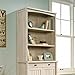 Sauder Costa Library Hutch, Adjustable Shelves for Flexible Storage, Library Bookcase - Chalked Chestnut Finish