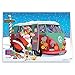 Stonehouse Colletion | Santa Goes Retro | 18 Christmas Cards & Envelopes | Santa's Peace 1960's Peace Bus | USA Made