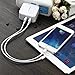 Mopower 4.8A/24W Dual Port Travel Wall Charger with SmartID Technology,Foldable Plug for iPhone,iPad,Samsung Galaxy,Tablet,Smartphone,Smart Watch,Back Up Battery and More White