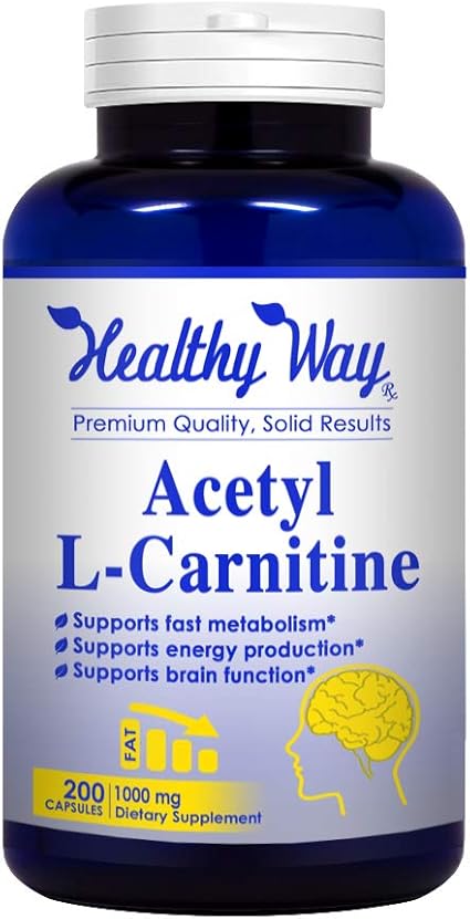Amazon Com Healthy Way Pure Acetyl L Carnitine 1000mg Max