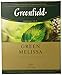 Greenfield Green Melissa Green Tea Collection Finely Selected Speciality Tea 100 Double Chamber Teabags With Tags in Foil Sachets