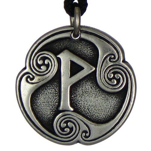 Wynn Wunjo Rune of Joy Talisman Viking Jewelry Asatru Necklace Pagan Wiccan Pendant