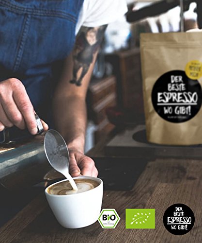 DER BESTE ESPRESSO WO GIBT! - 250g (Bohne) - Premium Bio Espresso - Fairtrade & Organic - Perfekte Crema - vollmundig im… – Bild 7