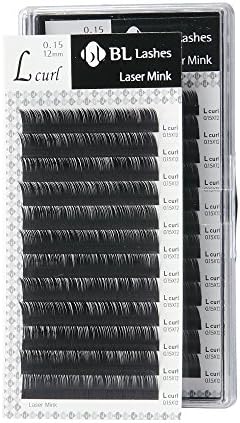 Eyelash Extension BL Laser Mink Lash L Curl Thickness 0.15mm (0.15X10mm)