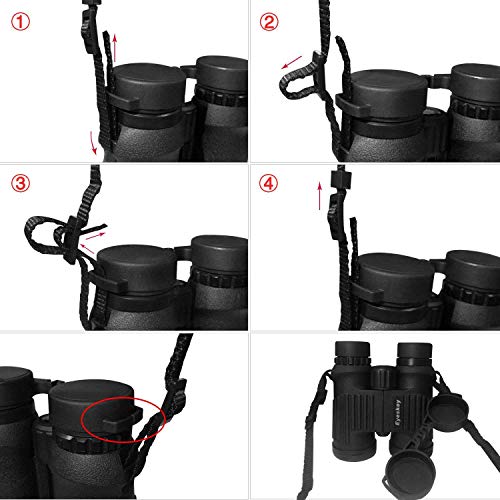 Eyeskey Optics 10X42 HD Green Film Crystal Clear Waterproof Binoculars for Adults without Fogging Issue for Outdoor Travelling, Hunting, etc - Thumbnail 4
