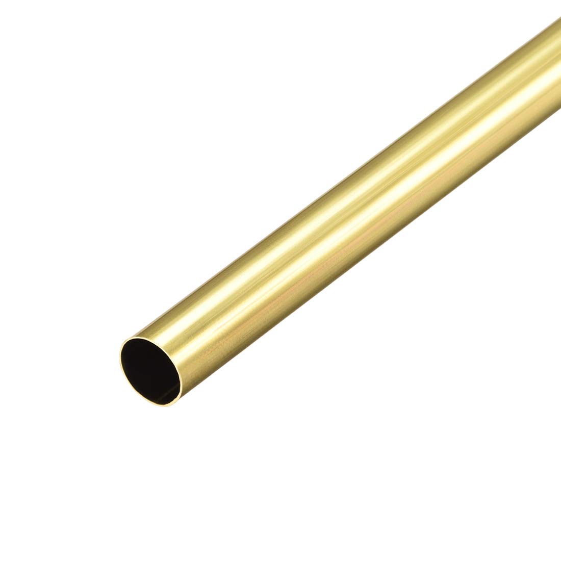 sourcing map Brass Round Tube, 300mm Length 8.5mm OD 0.2mm Wall Thickness, Seamless Straight Pipe Tubing
