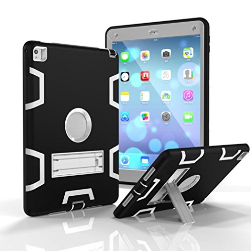 iPad Air 2 Accessories,Sunfei Layer Hybrid Armor Protective Stand Cover Case for iPad Air 2 (F)