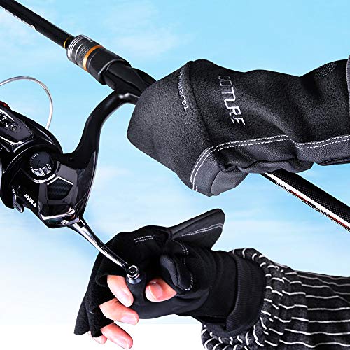 Goture Men Gloves Frosty climate XL Ice Fishing Gloves Mens Water