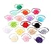 EagleUS 18 pcs Shabby Chiffon Flower Baby and Newborn Girls Headband Set