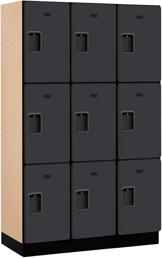 Amazon Com Salsbury Industries 3 Tier Extra Wide Designer Wood