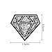 Riverbyland Iron On Patches With Hot Fix Rhinestone Diamond Pack Of 5