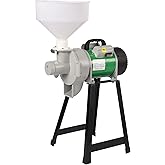 2200W Electric Grain Mill, Electric Corn Mill, Commercial Wet and Dry Grain Mill, Heavy Duty Mill, Grain Corn Wheat Feed Flour Soy Milk Mill with Funnel, 2800R/Min (Grinder: not for powder)
