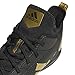 adidas Men's Adizero Afterburner V Baseball Shoe, black/gold metallic/gold metallic, 9.5 M US