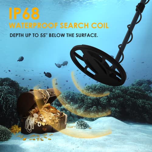 Metal Detector for Adults Professional - 2023 Updated Professional Gold Detector for Treasure Hunt, 5 Detection Modes IP68 Waterproof 10\