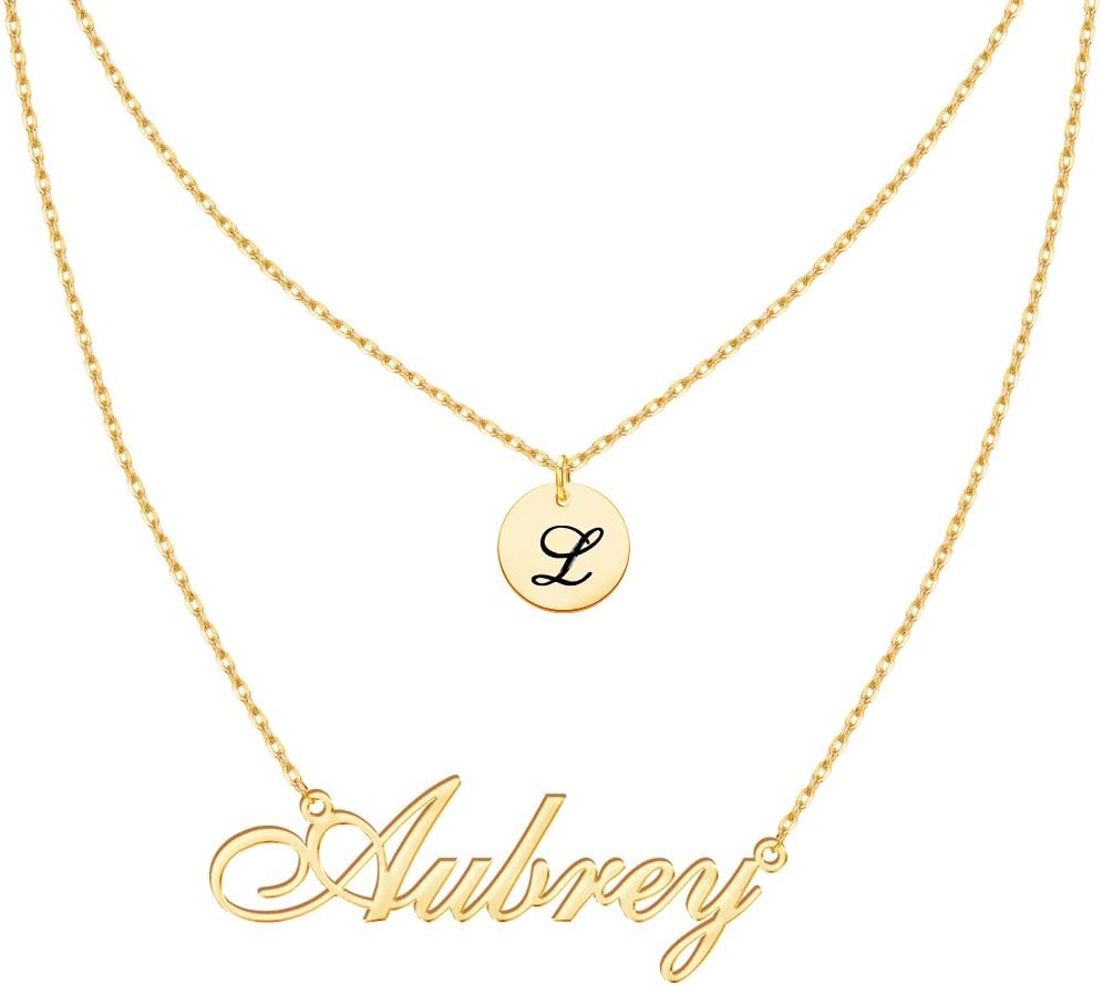 Custom Name Necklace Personalized, Customized Nameplate Necklace Dainty Jewelry Gift for Women, Men