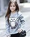AuroraBaby Little Big Girls Sweatshirts Adorable Fuzzy Owl Pullover Long Sleeve Lining Fleece