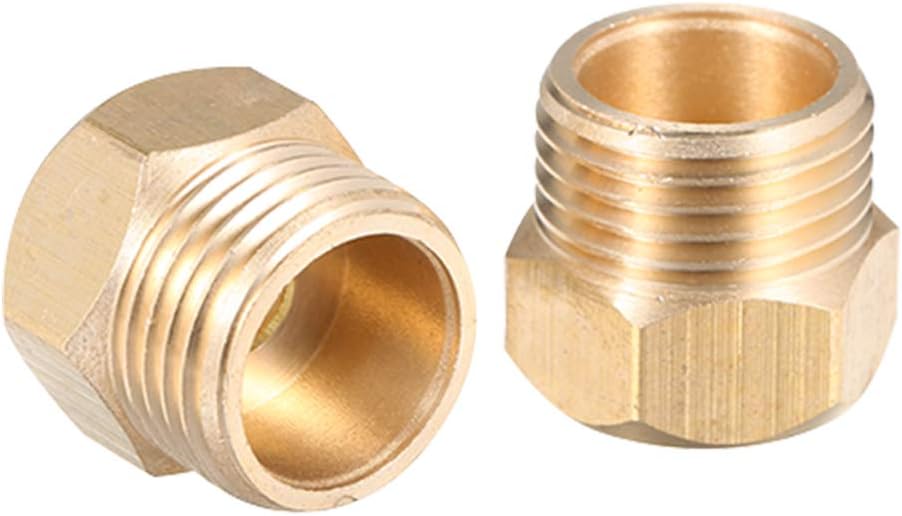Weehey Faucet Adapter Connector 1/2 In to 3/8 In 9/16 In Kitchen Bathroom Basin Sink Copper Faucet Adapter Water Tap Hose Thread Adapter