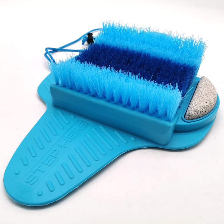 Photo 1 of Mars Wellness Bath Scrubber and Foot Exfoliator - Feet Scrubber Dead Skin Remover - Shower Exfoliating with Foot Pumice Stone