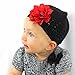 My Lello Infant Baby Girl's Crochet Beanie Hat with Flower White/Light Pink