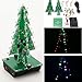 Docreate Christmas Tree LED Flash Kit 3D DIY Electronic Learning Kit