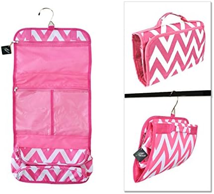 Closet Trolley Hanging Accessory Bag - Pink Chevron