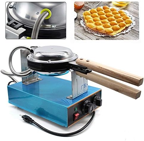 Egg Waffle Maker, Egg Waffle Pan Bubble Waffle Maker Electric Hong Kong Egg Waffler Iron Griddle - Ready in under 5 Minutes