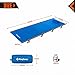 KingCamp Ultralight Oversized Folding Camping Cot for Adults, Extra Wide, Portable, Foldable, Blue, Modern Style