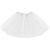 KICOFIT Tutu Skirts Women Girls Halloween Costume Party Dress Up Running Skirt 4 Layers 5 Layers