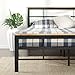 Zinus Urban Metal and Wood Platform Bed with Wood Slat Support , Queen