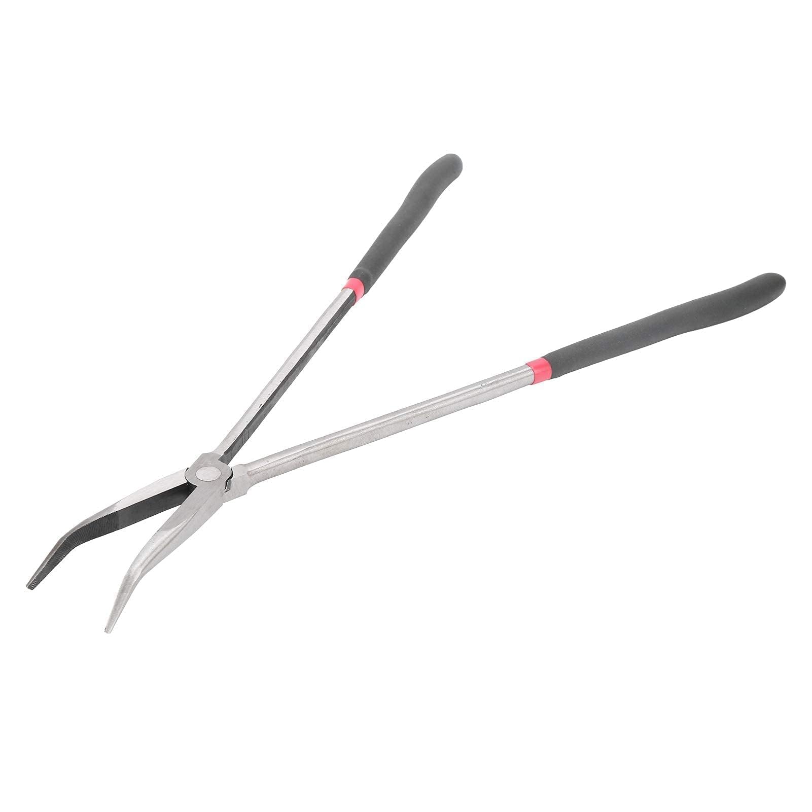 400mm 16in Long Nose Plier 45 Degree Curved Nose Pliers with Long Handle Steel Pliers Hand Tools Hardware Tool
