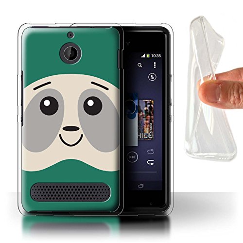 STUFF4 Gel TPU Phone Case/Cover for Sony Xperia E1/Turquoise Design/Cute Grembly-Gunk Sloth Collection