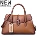 Jack&Chris Designer Purse Leather Handbags Ladies Briefcase Tote Bag Small Satchel for Women, WBSF001