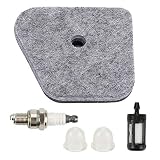 HONEYRAIN 4180-120-1800 Air Filter Tune up Kit for Stihl FS87 FS90 FS90R FS100 FS110 FS130 FS310 HL100 HL90 HL95 HT100 HT101 HT130 HT131 String Trimmer with Fuel Filter Spark Plug Primer Bulb