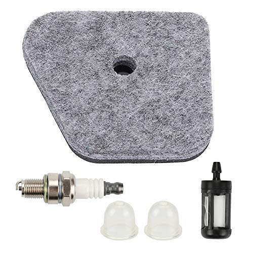 HONEYRAIN 4180-120-1800 Air Filter Tune up Kit for Stihl FS87 FS90 FS90R FS100 FS110 FS130 FS310 HL100 HL90 HL95 HT100 HT101 HT130 HT131 String Trimmer with Fuel Filter Spark Plug Primer Bulb