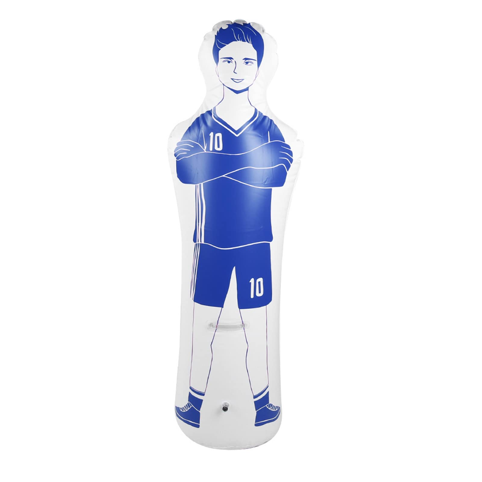 Punching Bag Soccer Dummy 0.35m PVC Inflatable Football Training Dummy Multi-Purpose Use Inflatable Soccer Training Dummy Tumbler for Football/Basketball Training 40 X 160cm (Blue)