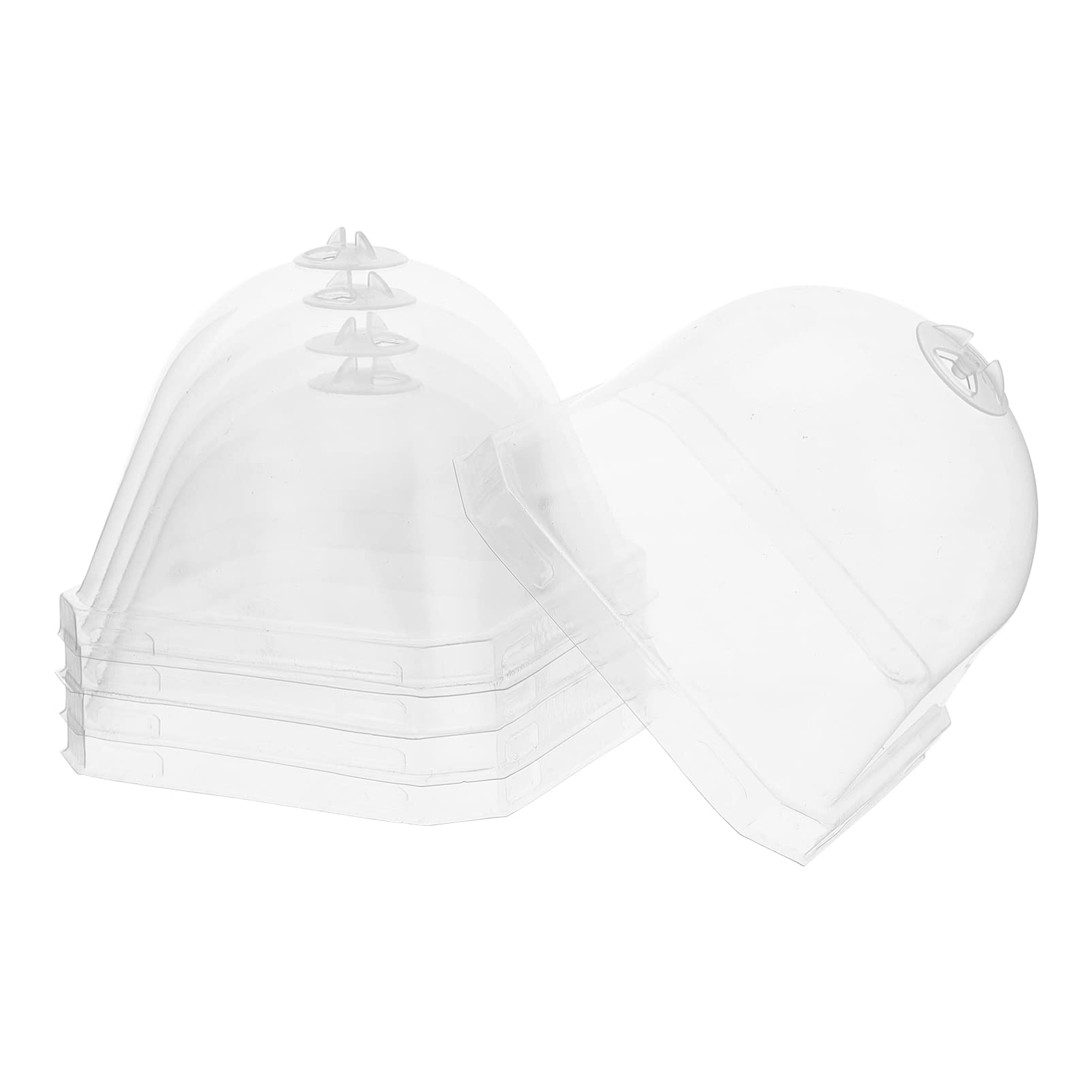 GANAZONO Plant Freeze Protection Plant Cloche Dome Cloche Garden Dome Plant Covers Clear Dome Humidity Domes for Starting Greenhouse Plant Dome 10.5X10.5CM Mini Greenhouse Dome Plant Bell Protector