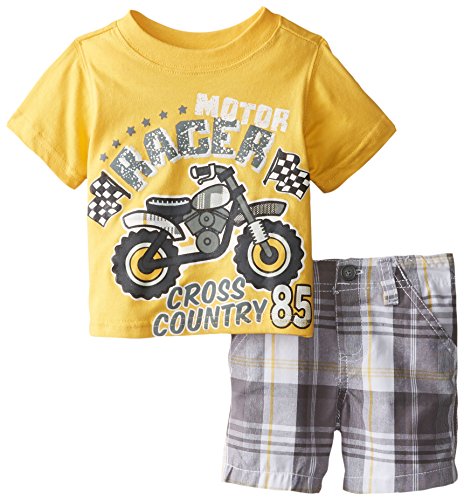 Boyzwear baby-boys newborn 2 piece motor racer tee and …