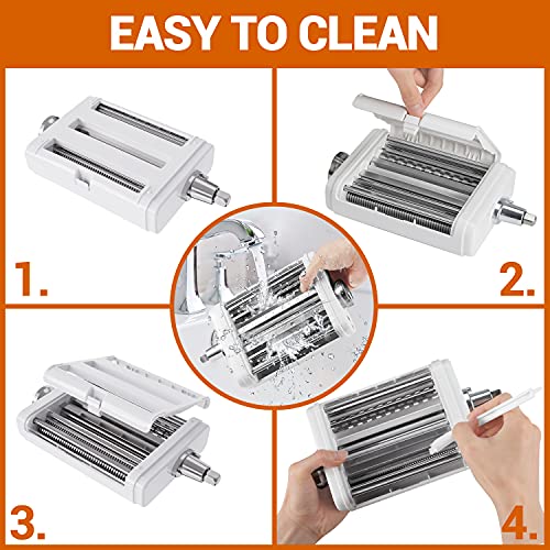 Pasta Maker Machine, Ohuhu 3IN1 Pasta Maker Attachment Accessories