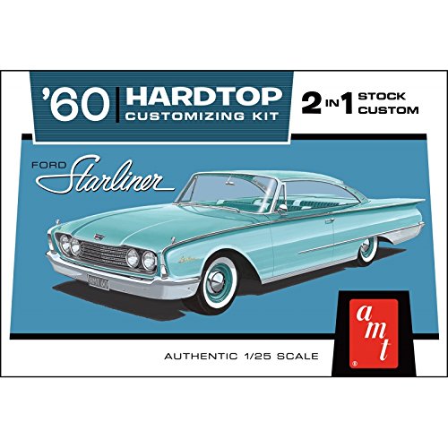AMT 1055 1960 Ford Starliner Hardtop 2 in 1 1:25 Scale Plastic Model Kit - Requires Assembly