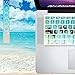 DHZ Green Beach Keyboard Cover Silicone Skin for 2015 or Older Version MacBook Air 13 MacBook Pro 13 15