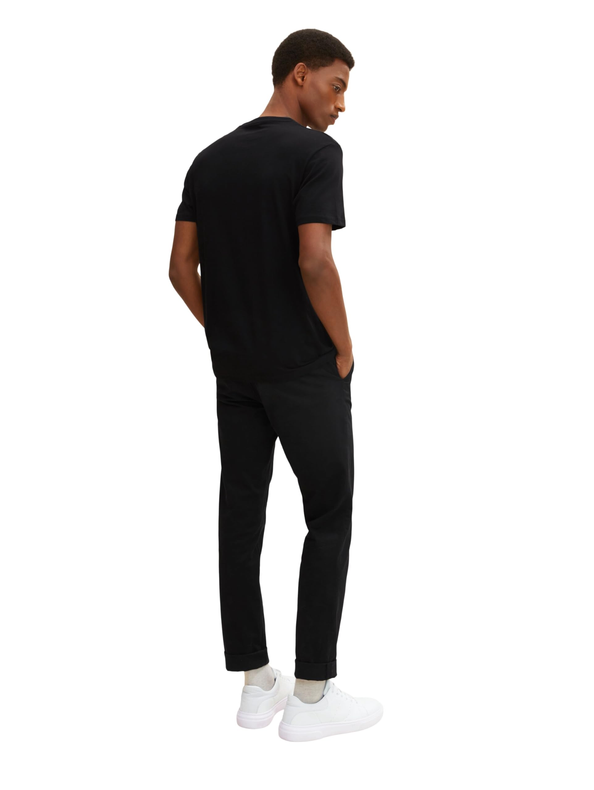 TOM TAILOR Herren Crewneck T-Shirt im Doppelpack, 29999 - Black, S 8