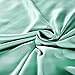 Hotel Quality Silky Soft 100% Bamboo-Derived Rayon Turquoise Bed Sheet Set King 4 Pieces (1 Deep Pocket Fitted Sheet, 1 Flat Sheet, 2 Pillowcases) Hypoallergenic Durable Sateen Finished Bedding Solid