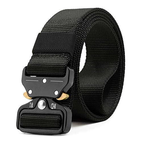Tactical Belt,1.5 Inch No Holes Quick Release Heavy Duty Tactical Belt for Men and Women - Thumbnail 7