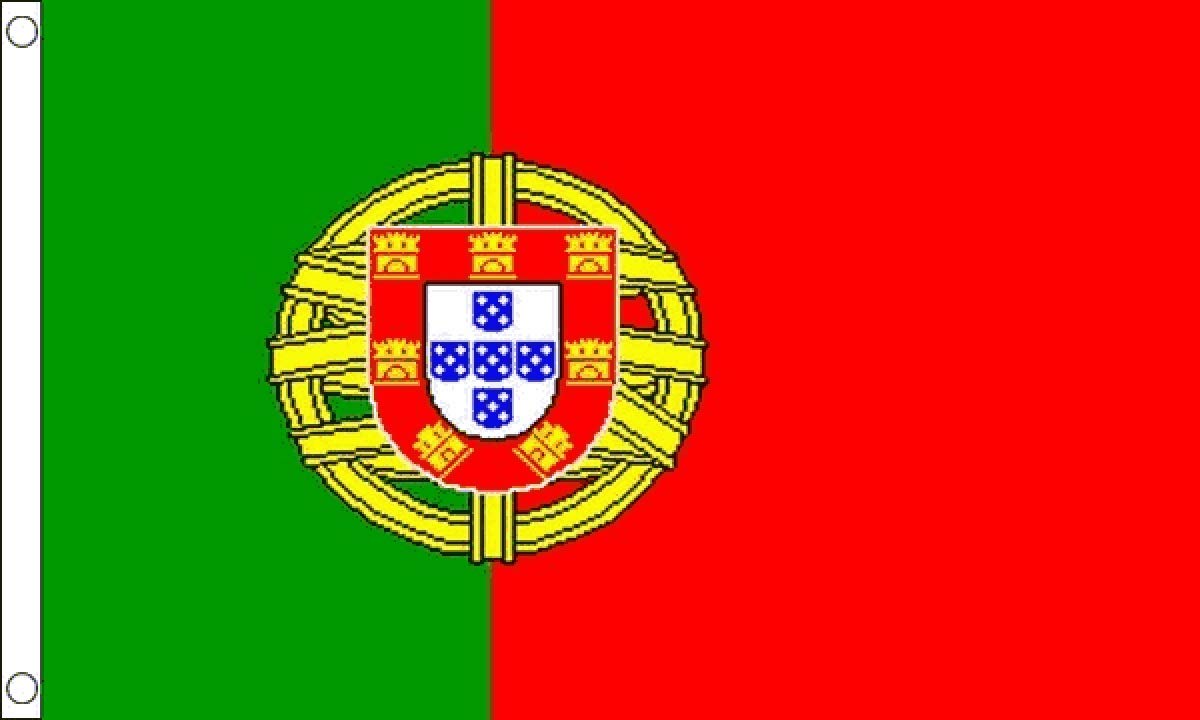 Portugal Flag 5 x 3 FT - 100% Polyester With Eyelets FlagSuperstore©