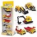 U DREAM Construction Vehicles for Kids Toys, 5 Assorted Mini Diecast Trucks Excavator Loader Bulldozer Dump Cement Mixer, Tiny Toys for Toddlers Boys and Girls, Construction Cake Topper Party Favors