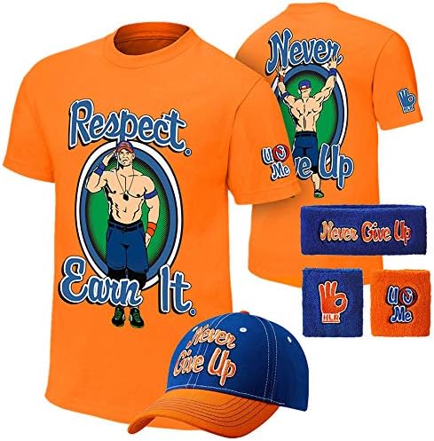 John Cena Boys Salute Cenation Kids T-Shirt Wristbands for WWE Costume
