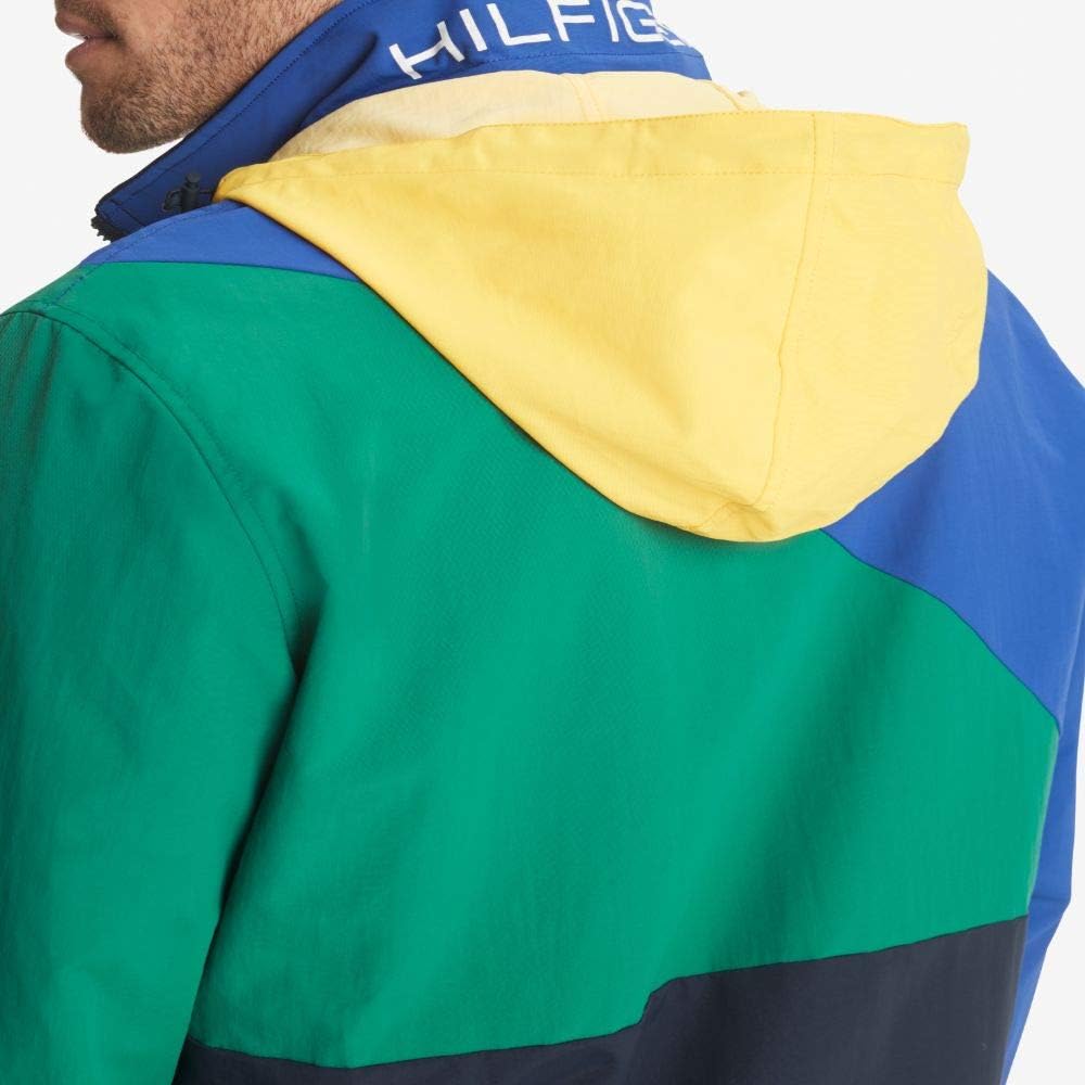 Tommy Hilfiger Men's Lightweight Waterproof Regatta Jacket at  Men’s Clothing store
