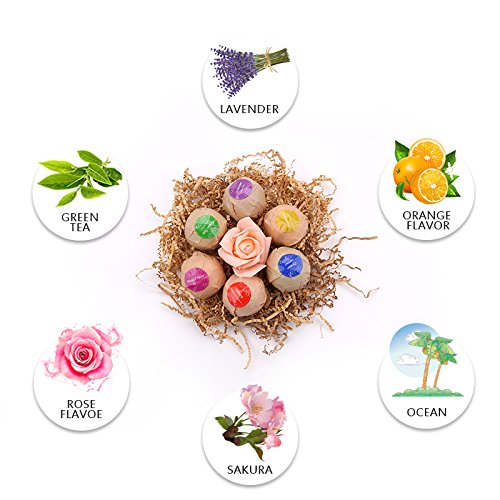12pcs Bath Bombs Gift Set with Bath Bag,Dry Skin Moisturize,Perfect for Bubble & Spa Bath Relaxation,Organic Handmade Spa Bombs Kit,Idea for All Ages,wife, girlfriend, men, women